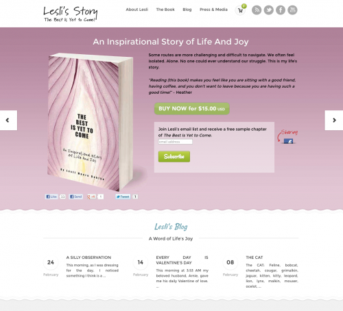 Lesli's Story Website
